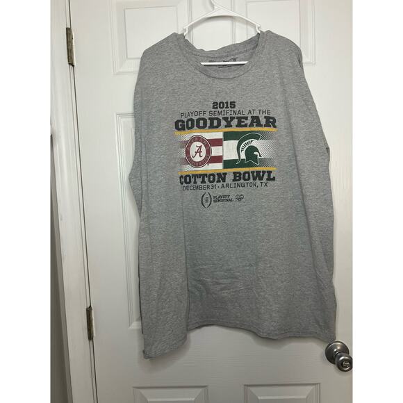 2015 Good Year Cotton Bowl Alabama Michigan State University CFP Size 3XL XXXL - Picture 1 of 3